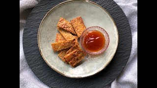 Crispy Fried Tempeh vegan [upl. by Akenaj]