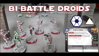 B1 Battle Droids Full Unit Breakdown Star Wars Legion [upl. by Leilamag]