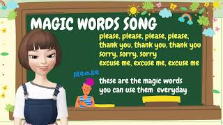 POLITE WORDS  COURTEOUS EXPRESSIONS  MAGIC WORDS [upl. by Josephine]