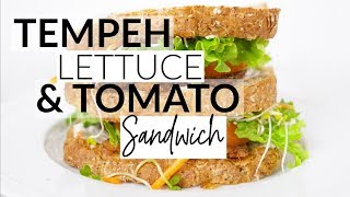 How to Cook Tempeh  An Easy VEGAN TLT Sandwich [upl. by Llevol]