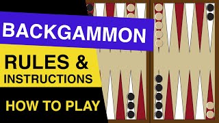 Rules of Backgammon EXPLAINED  How to Play Backgammon [upl. by Eizzo]