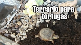 Como hacer Terrario para tortugas  Casa para tortugas [upl. by Casady]