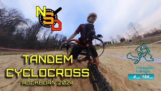 TANDEM RACE at Rockburn Cyclocross 2024 [upl. by Annay]