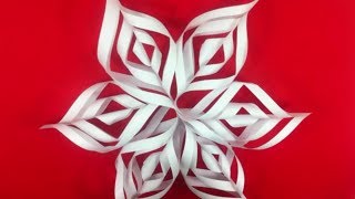 Como hacer Copos de nieve de papel  Paper snowflakes OrigamiTutorial [upl. by Oitaroh407]