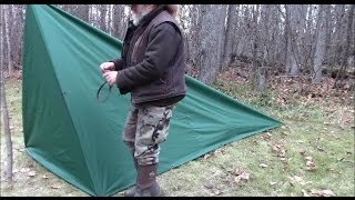 Make A Tent With Floor From A Tarp [upl. by Amej577]