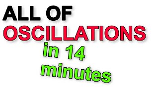 A Level Physics Revision All of Oscillations in under 15 minutes [upl. by Applegate765]