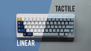 Linear VS Tactile Switch Typing Sounds [upl. by Casaleggio]