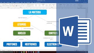 Como hacer un MAPA CONCEPTUAL en WORD 2020 [upl. by Yettie]