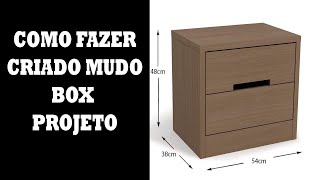 Como fazer um criado mudo alto [upl. by Noiraa]