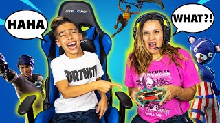 TEACHING My MOM How to Play FORTNITE BAD IDEA  Royalty Gaming [upl. by Ailemak]