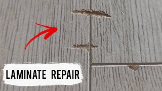 LAMINATE REPAIR  How to perfectly repair damage to new laminate [upl. by Tronna]