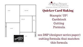 Stampin Up Cardstock Cutting Formula  Quicker Card Making [upl. by At380]