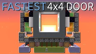 Minecraft The BEST 4x4 Piston Door Easy 116 [upl. by Orimlede905]