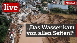 Unwetter in NRW Die Lage in Erftstadt Hagen und Stolberg  WDR aktuell [upl. by Ledniahs]