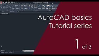 AutoCAD Basic Tutorial for Beginners  Part 1 of 3 [upl. by Annait229]