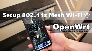 OpenWRT  80211s Mesh WiFi Network [upl. by Codding472]