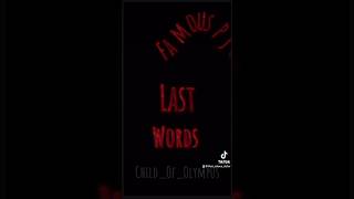 Famous PJO Last words…😭😭 pjo edit shorts death lastwords percyjackson trending fypシ゚viral [upl. by Jobie]