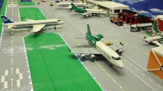 Lego City Airport  Brick Wonders  Huge LEGO Airport Layout  StopMotion Animation [upl. by Lahcsap]