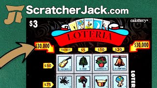 How to Win Loteria  30000  CA Lottery Scratch Ticket  ScratcherJackcom [upl. by Serles]