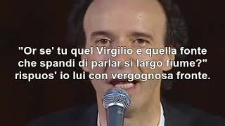 Italian Dantes Inferno  Canto 1  recited by Roberto Benigni  Translation [upl. by Nolitta445]