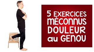 Douleur au genou  5 exercices méconnus pour un soulagement efficace [upl. by Tiphane]