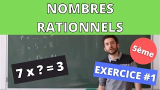 Nombres rationnels 5ème [upl. by Dulsea584]