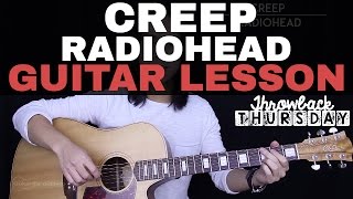 Creep Guitar Tutorial Radiohead Guitar Lesson Easy Chords  Guitar Cover [upl. by Harmonie]