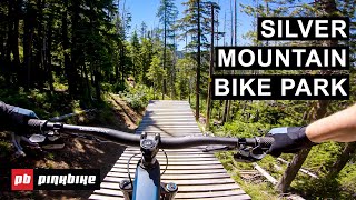 Riding Silver Mountain Bike Parks Insanely Long Trails in Kellogg Idaho  First Impressions [upl. by Daisy]