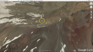 Andes Plane Crash route and location from Google Earth [upl. by Shurwood]