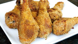 Crispy Juicy Oven Fried Chicken Drumsticks [upl. by Joela]