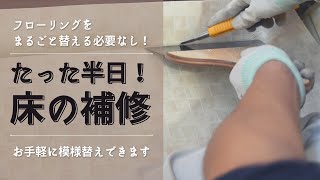 【踏んだら沈む床…大がかりな工事をしなくても補修する方法あります！】ふわふわする不安定な『床の補修』 [upl. by Ferrel380]