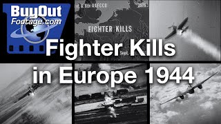 Fighter Kills In Europe Gun Camera Footage 1944 [upl. by Haisa200]