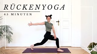 Yoga für den Rücken  Verspannungen lösen und Haltung verbessern  45 Minuten [upl. by Collum]