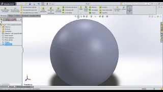 Tutorial Solidworks  Aula 02  Esfera [upl. by Tnecnivleahcim]