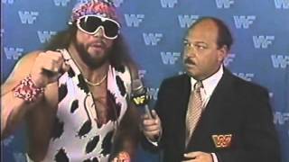 Macho Man Randy Savage Interview 07121987 [upl. by Asetal209]