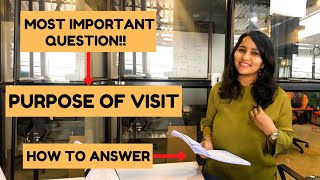 How to answer  PURPOSE OF VISIT  USA B1 Visa Interview questions For Indians 2023  Shachi Mall [upl. by Adnahc424]