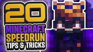 20 MINECRAFT SPEEDRUNNING TIPS FOR ANY PLAYER [upl. by Zacks]