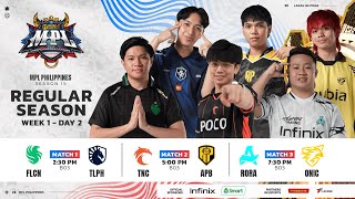 🔴 LIVE  MPL PH S15  FILIPINO  Week 1 Day 2 [upl. by Laeahcim]