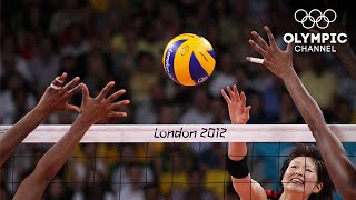 Brazil v Japan  Semifinal  Womens Volleyball  London 2012 Olympic Games [upl. by Ardnahcal]