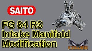 Saito FG 84 R3 Intake Modification [upl. by Budwig]