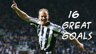 Alan Shearer ● 16 Great Goals ● English Commentary ● HD [upl. by Mozelle33]