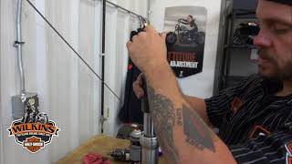 How To Replace Fork Seals On HD Motorcycles Wilkins HarleyDavidson [upl. by Appolonia]