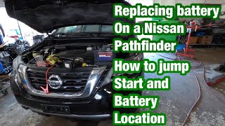 Replacing a battery on a Nissan Pathfinder [upl. by Romilda]