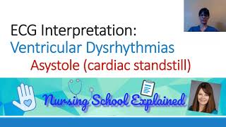 Asystole aka ventricular standstill [upl. by Graig]