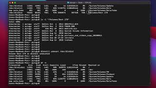 Mac OS Terminal  diskutil [upl. by Illac]