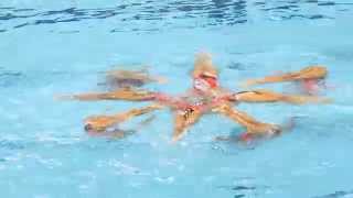 Synchronised Swimming Team Free Gold  Singapore [upl. by Megen315]