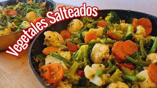 VEGETALES SALTEADOS prepáralos para toda la semana y come sano 🥦🥕🌽🫑 [upl. by Breed859]