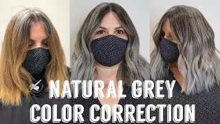 Hair Transformations with Lauryn Blending with Natural Grey Roots Ep 14 [upl. by Richy]