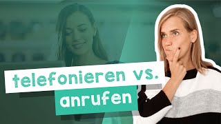 The German Verbs telefonieren vs anrufen  Useful Expressions amp Verbs  B1 with Jenny [upl. by Wooster670]