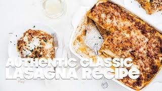 Lasagna Bolognese Recipe [upl. by My]